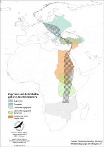 Zugroute Schreiadler 